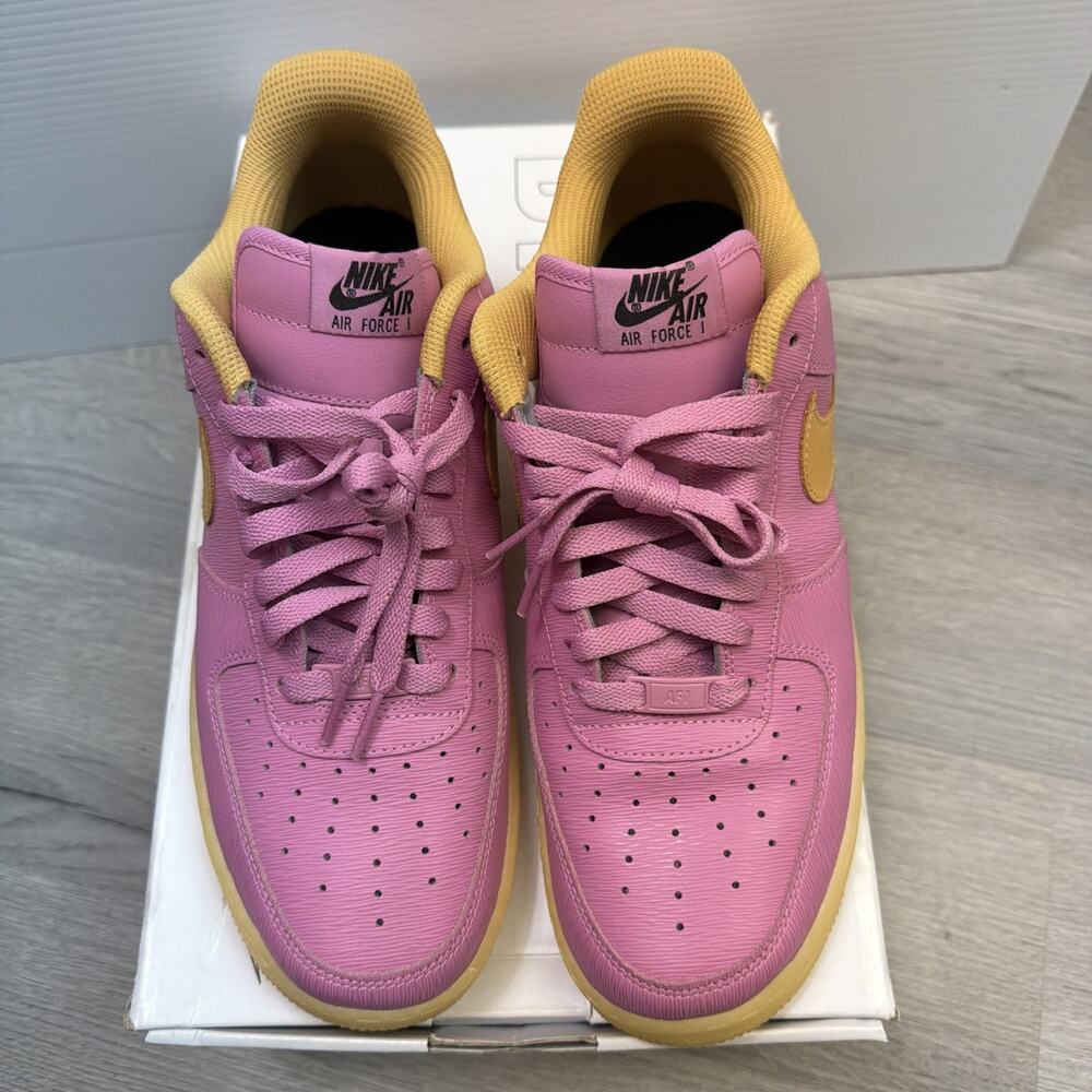 Nike Air Force 1 Nike By You Pink & Yellow AQ3778-994 Size 11